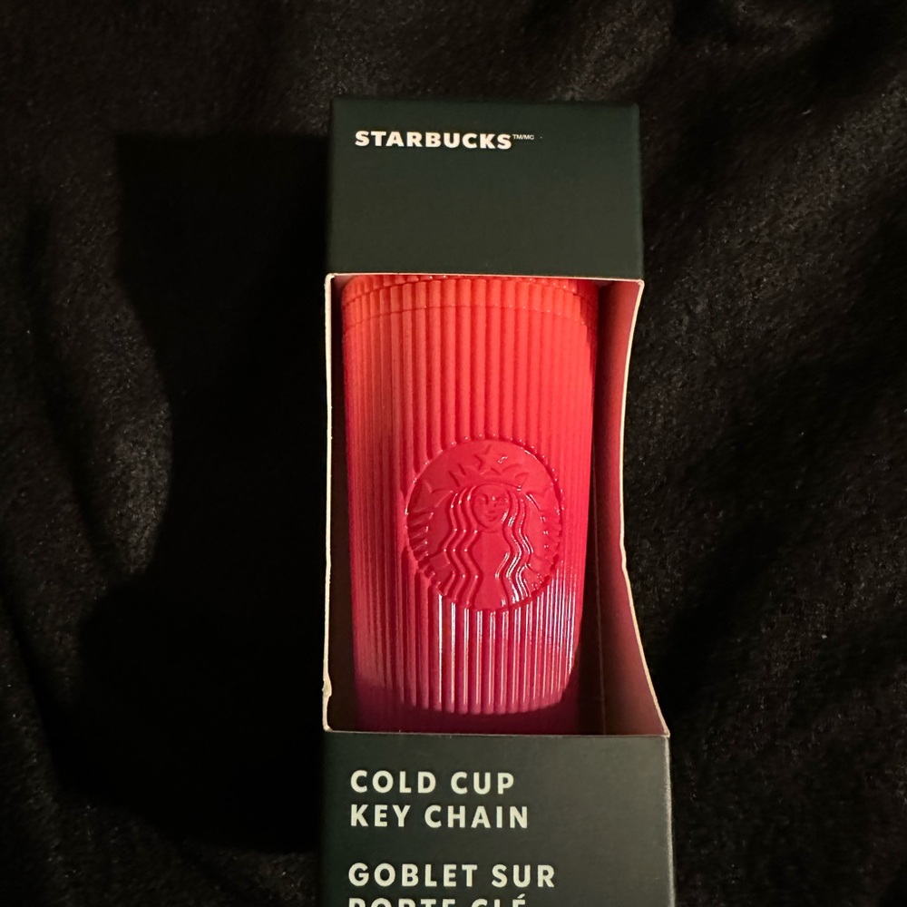 Starbucks Bold Red Cold Cup Key Chain